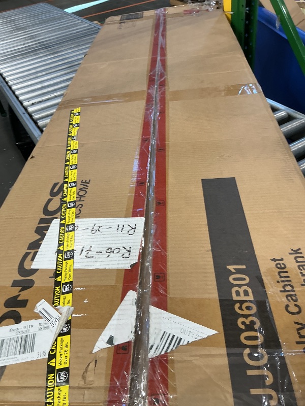 Photo 1 of *Major Damaged - Check clerk notes*
SONGMICS LED Jewelry Cabinet, 360° Swivel Jewelry Organizer, Lockable Mirror Jewelry Cabinet Standing, Rounded Wide Full-Length Mirror with Storage Shelves, Interior Mirror, Ebony Black UJJC036B01