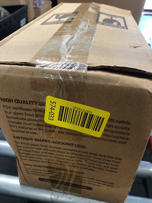 Photo 1 of [10-Pack] Glass Meal Prep Containers with Lids, MCIRCO Food Storage Containers with Snap Locking Lids, Airtight Lunch Containers, Microwave, Oven, Freezer and Dishwasher