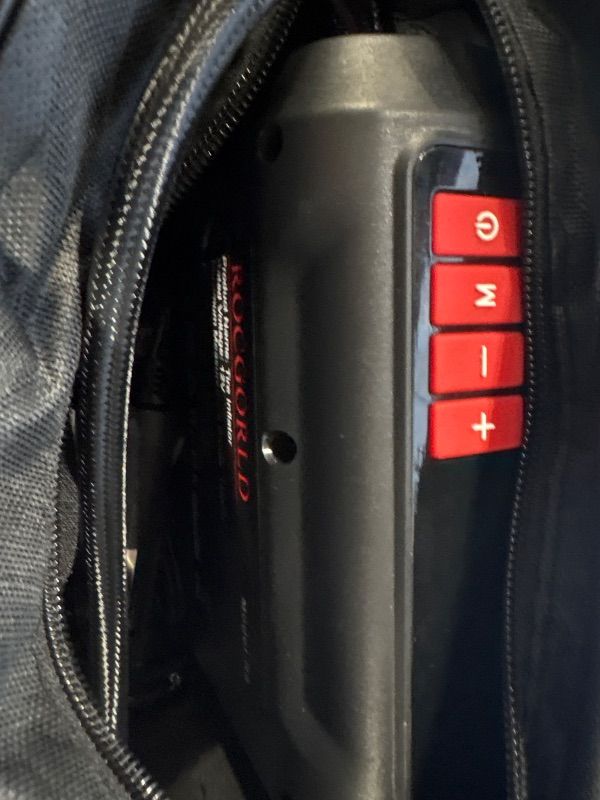 Photo 1 of *Missing Parts - Check clerk notes*
ROCGORLD R8 Tire Inflator Portable Air Compressor, DC 12V Air Compressor Portable with Large Dual Digital Screen, 3X Faster Inflation Air Pump for Car, Bike, Ball, Motor