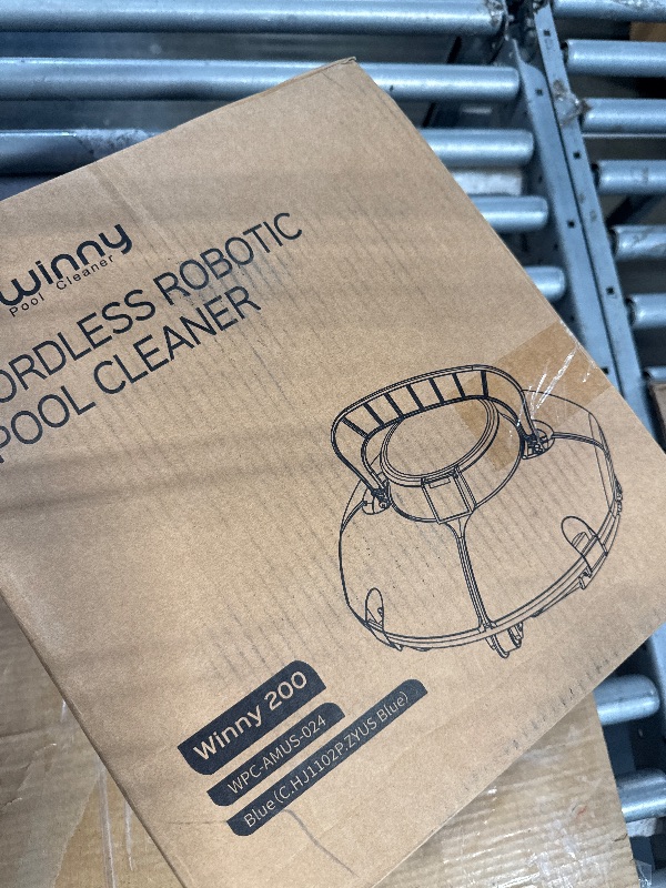 Photo 1 of (2025 Upgrade) Cordless Robotic Pool Cleaner, Lasts 75 Min, Automatic Vacuum for Above-Ground Pools up to 645 Sq.ft,Portable, Self-Parking,Light Blue
****USED****