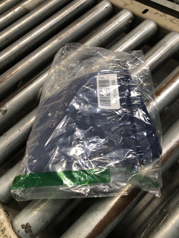 Photo 1 of ***missing top*** QINSEN Workout Sets for Women 2 Piece Seamless Long Sleeve Crop Tops Ribbed High Waist Leggings (L, Y118 Dark Blue)