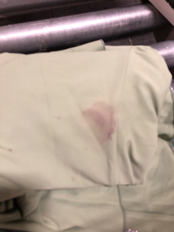 Photo 1 of   has a drink stain**********   Kaximil Women's Square Neck Ruffle Hem Mini Dress Ruched Waist Short Party Dresses, X-Large, Pea Green