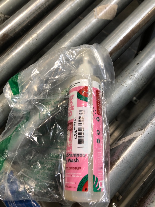 Photo 1 of ***it is spilled***Hello Bello Watermelon Shampoo and Body Wash, Hypoallergenic, Dermatologist and Pediatrician Tested Formula for Babies and Kids, 10 FL Oz (Packaging may vary)