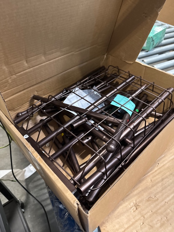 Photo 1 of ***Missing Hardware***Kayfia 40" Tall Standing Towel Racks for Bathroom, 3 Tier Towel Rack Stand with Storage Basket, Blanket Ladder Drying and Display Rack for Oversized Bath Towel, Next to Tub Or Shower (Bronze)