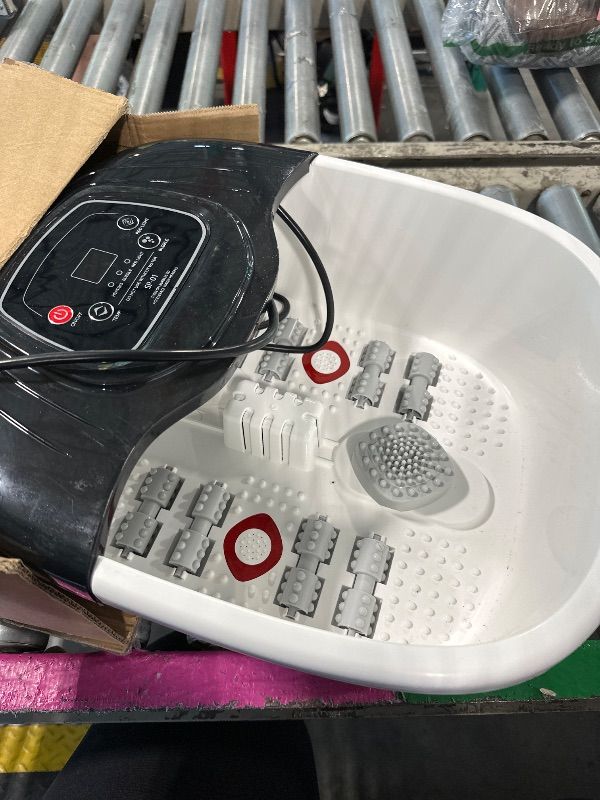 Photo 1 of **NEEDS TO BE CLEANED** RIGHTMELL Foot Spa Bath Massager with Heat, Epsom Salt, Bubbles, Vibration and Red Light, Tub for Stress Relief, Foot Soaker, Birthday Gifts for Mom Dad Women Men Her Him