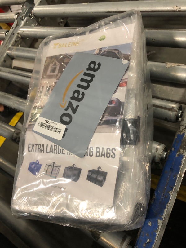Photo 1 of ***only one***BALEINE 1-Pack Oversized Moving Bags with Reinforced Handles, Heavy-Duty Storage Tote for Clothes, Moving Supplies (Clear, 4-Pack)