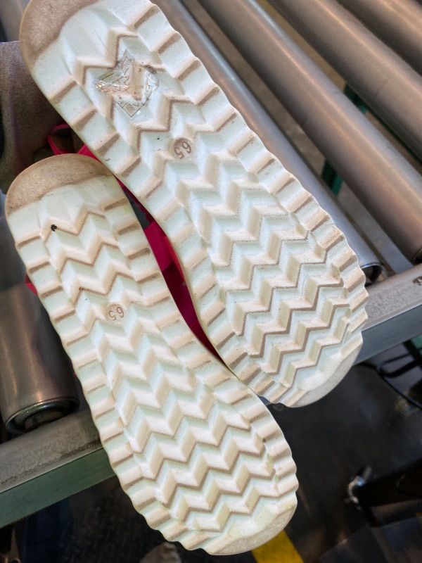 Photo 1 of **USED**DREAM PAIRS Women’s Open Toe Ankle Strap Platform Wedge Sandals,Size 6.5,Neon/Pink,CHARLIE-5*Minor Damaged*