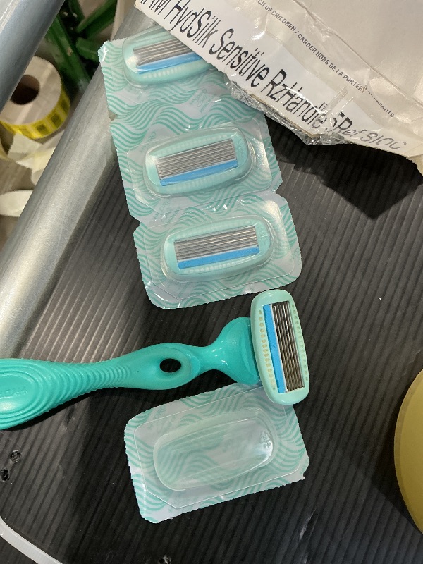 Photo 1 of ***MISSING 2 REFILLS* Schick Hydro Silk Ultra Sensitive Razor for Women | Womens Razor for Sensitive Skin, 5 Blade Razors for Women, Womens Razors for Shaving, Includes 1 Handle & 5 Refills