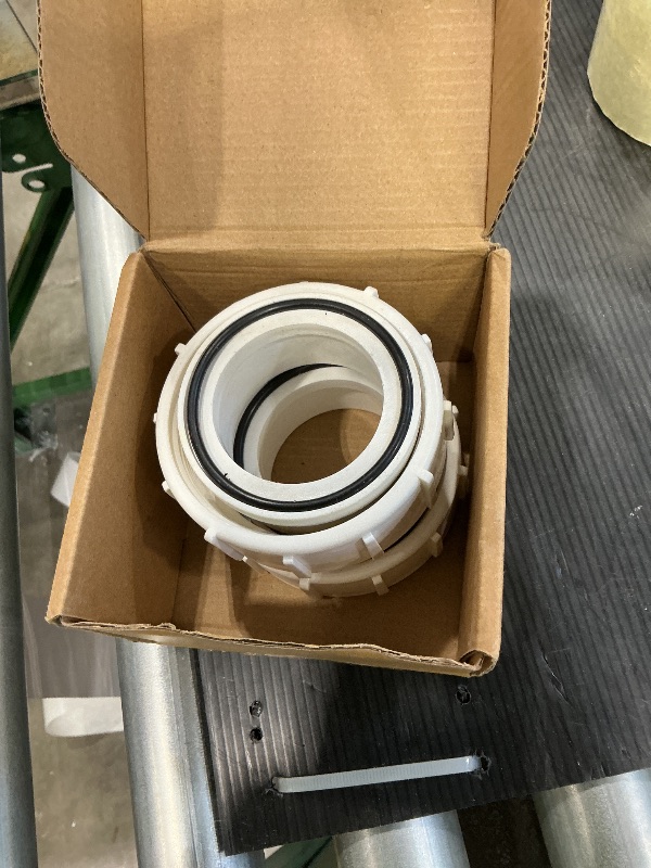 Photo 1 of PKG188 Half Union adapers 2" nominal dimension connector Inner diameter 2.38" couplers/coupling Compatible with Pentair Mastertemp Maxe Therm Sta Rite PLDE 400 250 200 Pump Heaters/Filters, PVC nuts