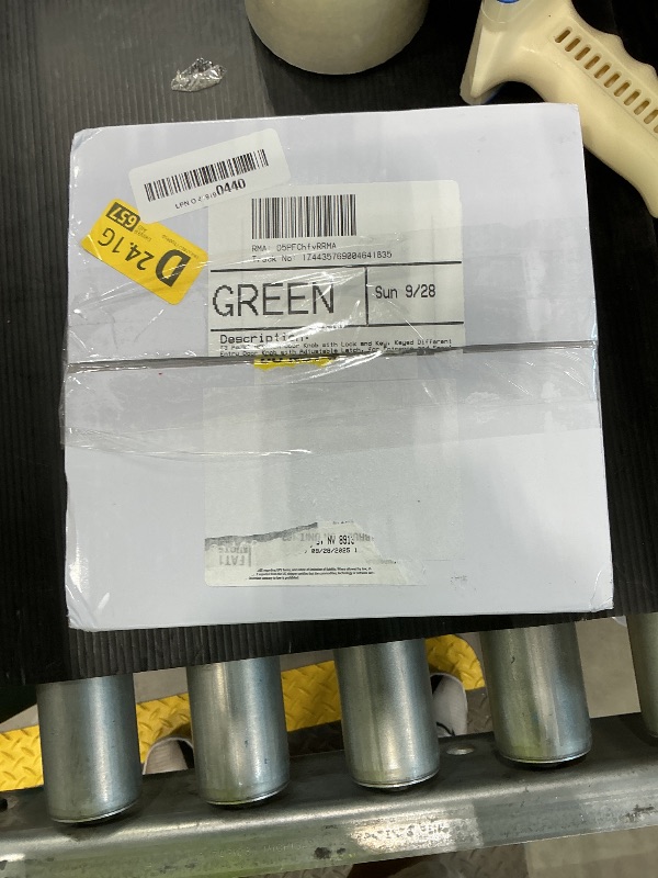 Photo 1 of [3 Pack] BESTTEN Door Knob with Lock and Key, Keyed Different Entry Door Knob with Adjustable Latch, for Entrance and Front Door, Satin Nickel