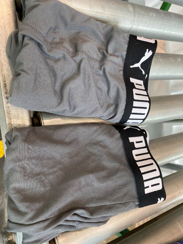 Photo 1 of *Missing Parts* PUMA Men's 2 Pack Performance Boxer Briefs, Black/Grey