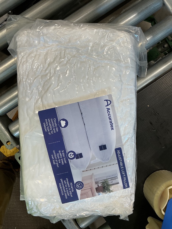 Photo 1 of ACCURATEX Pillows King Size Set of 2, Hybrid Shredded Memory Foam Pillow[Adjustable Loft], Fluffy Down Alternative Fill Removable Cotton Cover, Firm Supportive Pillow for Side Back Sleepers