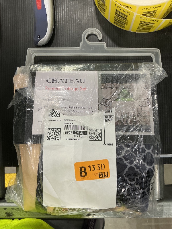 Photo 1 of Achim Home Furnishings Chateau Cottage Set - 57x24 - Navy