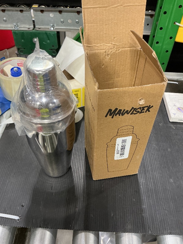 Photo 1 of 25oz Cocktail Shaker Set 5pcs Martini Shaker Set Portable Bartender Kit with Shaker, Mixing Spoon, Measuring Jigger, 2 Liquor Pour Spouts - Professional 18/8 Stainless Steel Bar Tools for Mixed Drinks