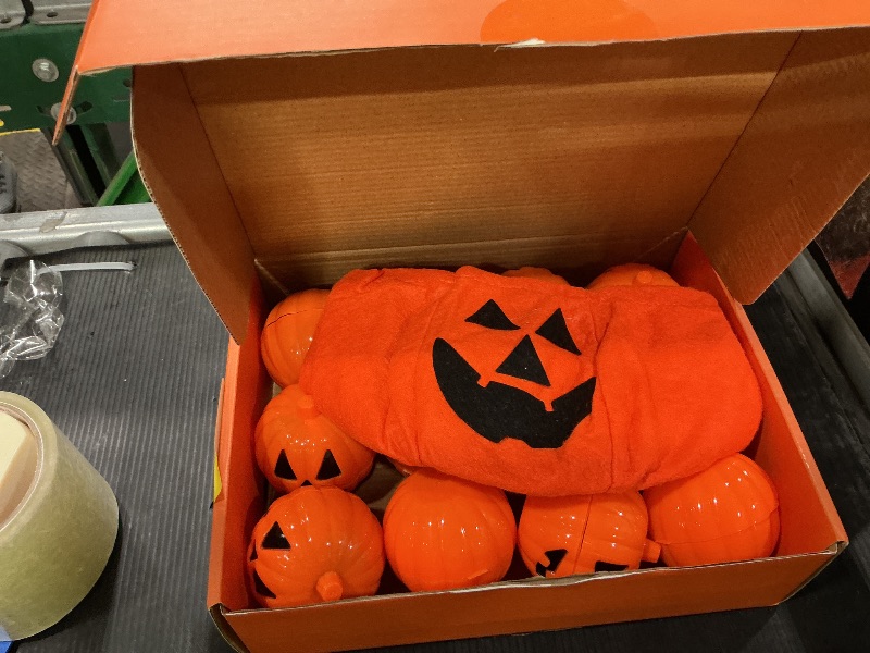 Photo 1 of 25pcs Halloween Party Favors for Kids Squishy Toy Halloween Prefilled Pumpkin Filler Toys with Bucket Halloween Goodie Bag Stuffers Pinata Stuffer for Kids Prizes Box Bulk Toys