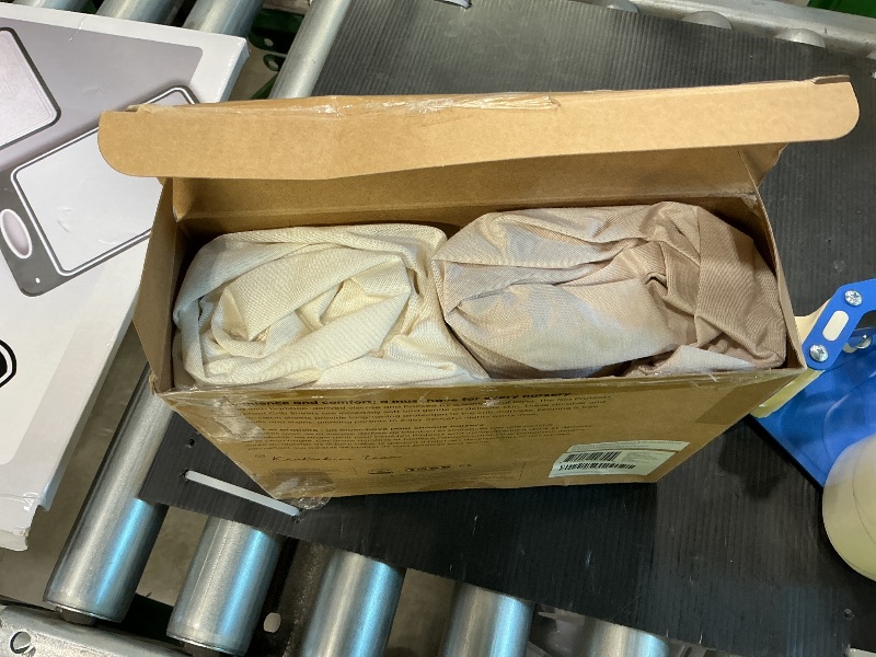 Photo 1 of 2-Pack Waterproof Baby Crib Sheets for Boys, Girls - 52x28 Viscose Derived from Bamboo Toddler Bed Sheet Neutral, Fitted Crib Mattress Protector Cover for Baby Bedding, Soft & Gentle (Ecru)