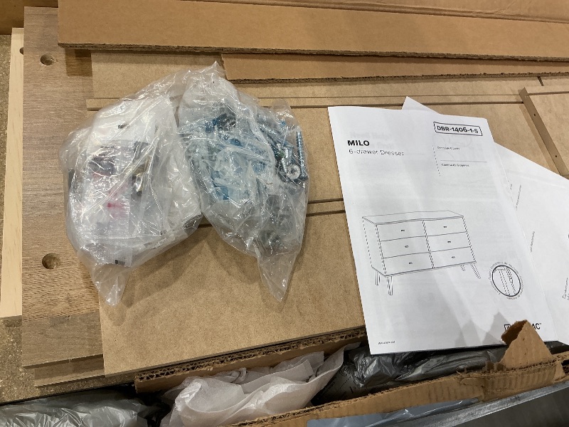 Photo 1 of *Missing Parts - Check clerk notes*
Prepac Milo Dresser, Natural Oak Dresser for Bedroom, Chest of Drawers with 6 Drawers 16" D x 52.5" W x 33" H, ODBR-1406-1-S