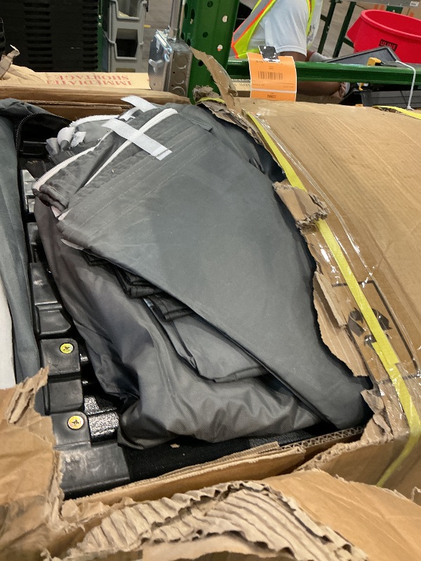 Photo 1 of COBIZI 10x30 Pop Up Canopy with 8 Sidewall,Heavy Duty UPF 50+ All Season Wind Waterproof Commercial Outdoor Wedding Party Tents for Parties Canopy Gazebo with Roller Bag(10 x 30 ft Gray)