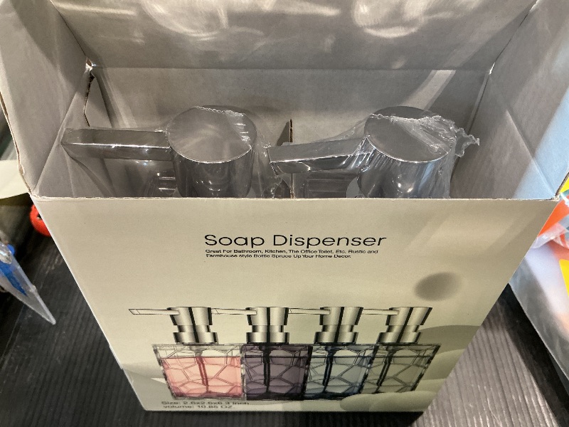 Photo 1 of 2 Pack Clear Rust Proof Soap Dispenser, Acrylic Plastic Hand Soap Lotion Dispenser Set for Bathroom&Kitchen