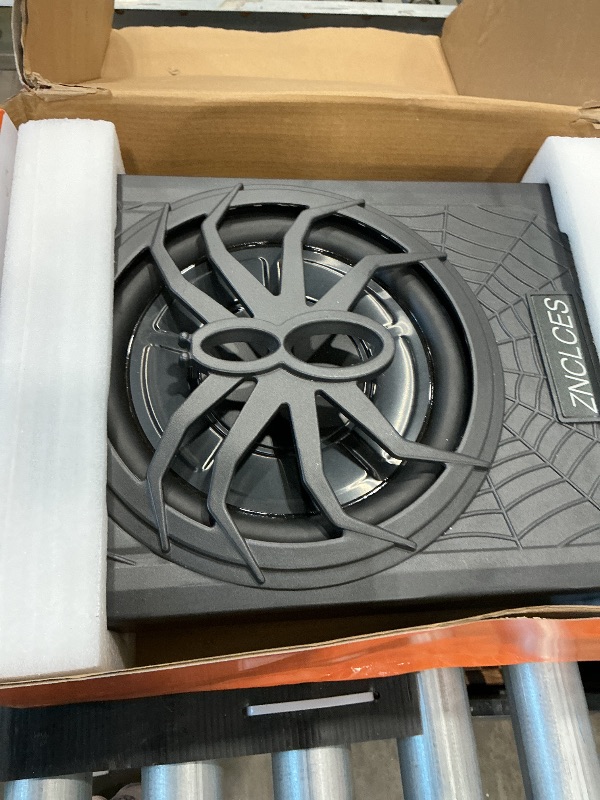 Photo 1 of **ONLY SUB WOOFER-ACCESSORIES**ARE MISSING**2025 Upgraded 10" 1200W Slim Under Seat Powered Car Subwoofer with Colorful LED Ambient Lights, Car/Truck Audio Sub Built in Amplifier Outstanding Heat Dissipation, Powerful Bass for Passion Driving