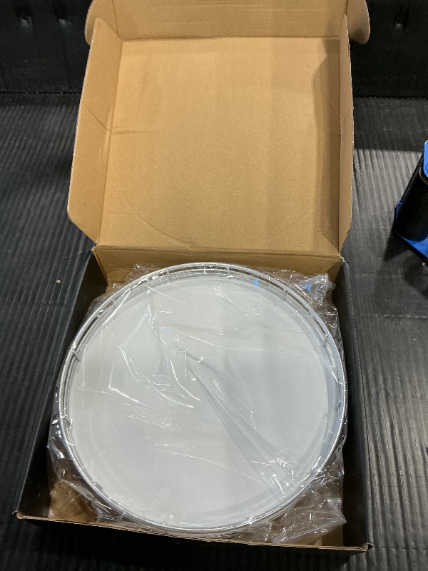 Photo 1 of 9" Oak Wood Lazy Susan Organizer, Lazy Susan for Cabinet Dining Table Pantry Wood Turntable Organizer Tray for Coffee Table Kitchen Countertop Salt Pepper Spice Organization and Storage Round Silver