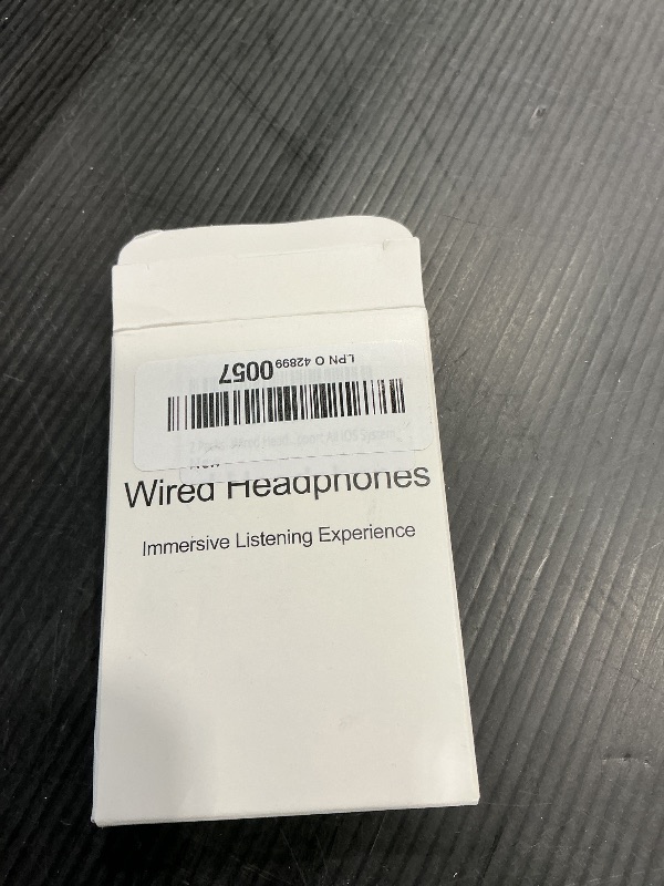 Photo 1 of 2 Packs- Wired Headphones for iPhone Earbuds Built-in Microphone & Volume Control Nosie Reduction Headsets Compatible with iPhone 14/13/12/11/XR/XS/X/8/7/SE/Pro/Pro Max/Support All iOS System