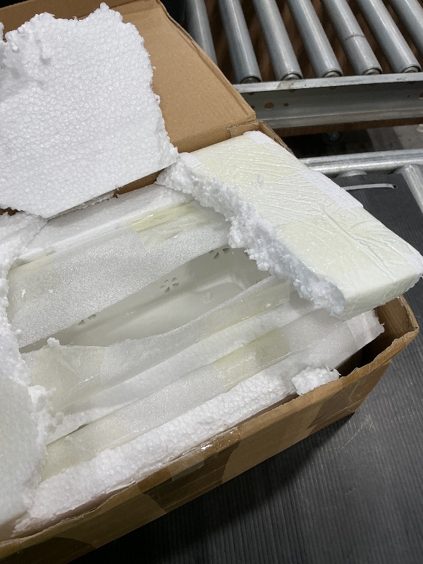 Photo 1 of 10 Inch Rectangle Ceramic Orchid Pot with Holes & Saucer - White, Effective Drainage & Ventilation for Indoor Orchids