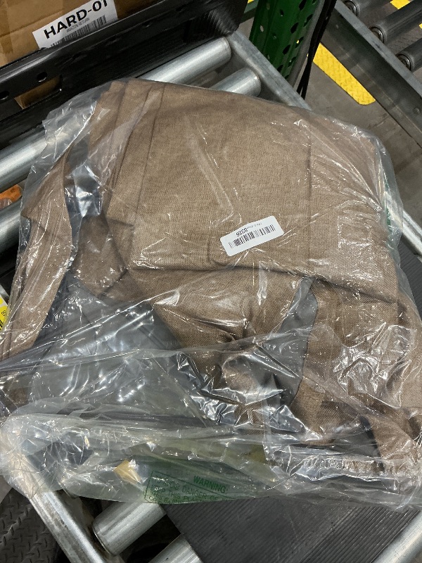 Photo 1 of 100% Blackout Shield Linen Look Textured Pinch Pleated Curtains Blackout Drapes 102 Inch Long 2 Panels Set, Faux Linen Blackout Curtains for Bedroom & Living Room, 40" W x 102" L, Linen Brown