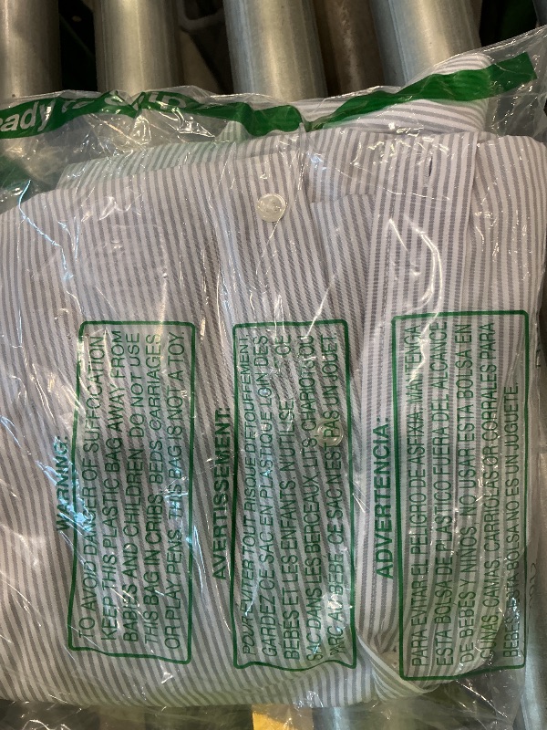 Photo 1 of *Minor Damaged - Check clerk notes*
Van Heusen mens Regular Fit Pinpoint Stripe Dress Shirt, Iced Grey, 17.5 Neck 34 -35 Sleeve X-Large US