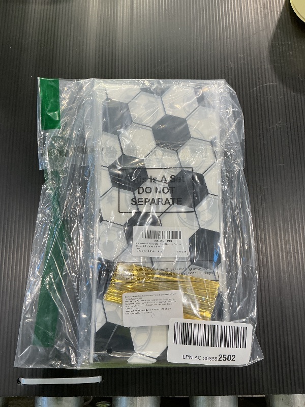 Photo 1 of 100 Pieces Soccer Ball Treat Bags 2 Designs Soccer Goodie Bags Football Cellophane Bags Party Favor Gift Bag with 100 Pieces Twist Ties for Kids Soccer Themed Birthday Supplies
