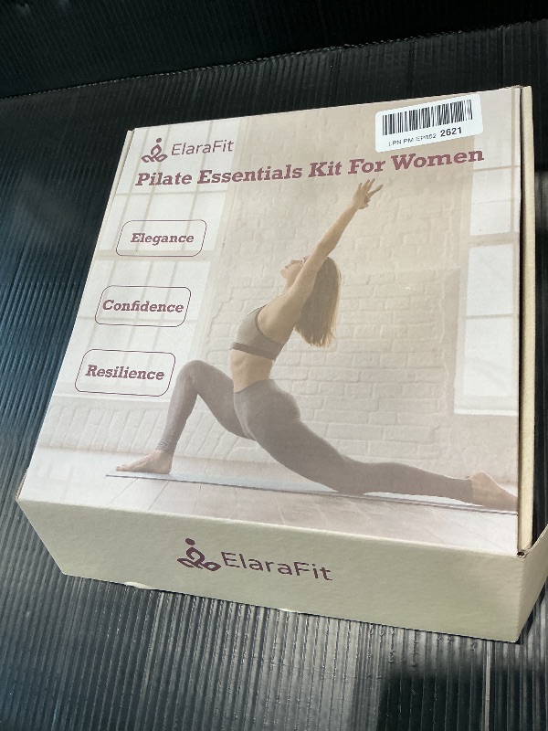 Photo 1 of *Missing Parts*
ElaraFit Home Pilates Kit for Women Purple Pilates Equipment Ring and Ball Set Magic Circle Hoop with 5 Resistance Bands Compact Toning Fitness Essentials Starter Set Accessories