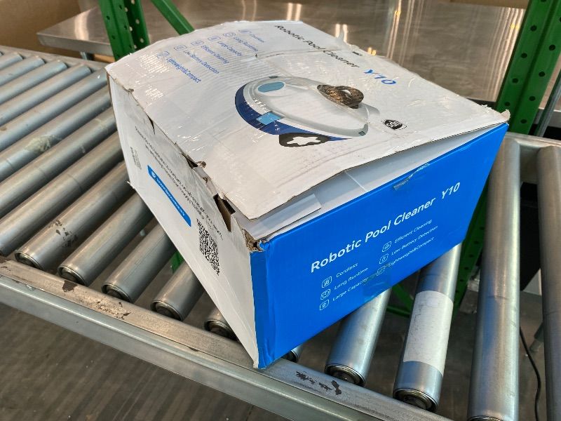 Photo 1 of *Missing Parts*OUCAXIA Y10 Cordless Robotic Pool Cleaner Automatic Vacuum - 90 Mins Runtime, Powerful Suction, Self-Parking, Lightweight for Above/Inground Pools Up to 65ft/1100 Sq.Ft (Snow)
