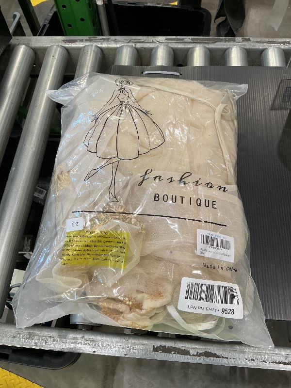 Photo 1 of ABAO SISTER Flower Girls Princess Pageant Dreses Party Prom Puffy Ball Gowns Formal Dresses (Size 2,Champagne)