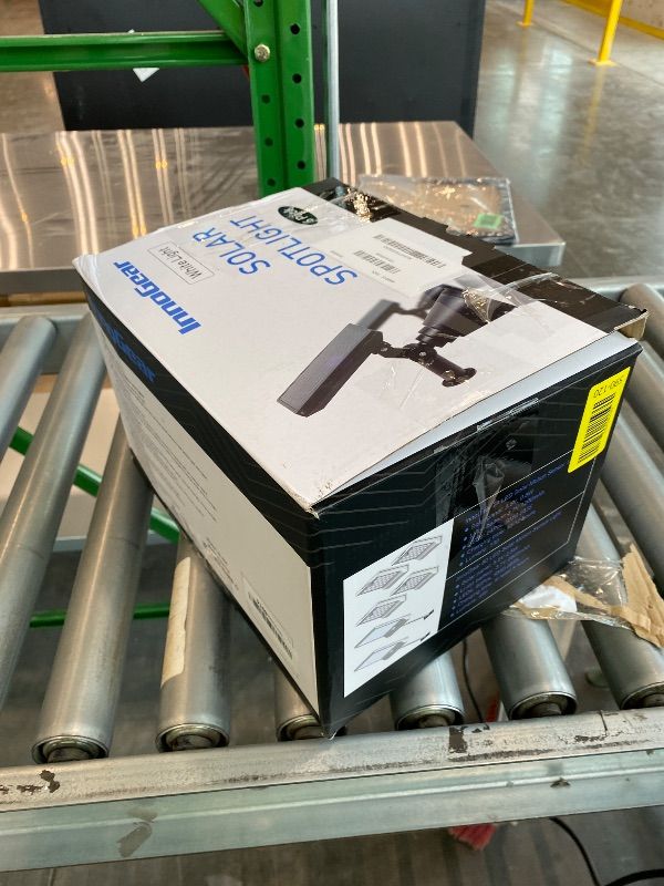 Photo 1 of *Missing Parts* InnoGear Solar Lights Outdoor Waterproof Solar Garden Light for Outside Yard Landscape Lighting Pathway Spot Lights Spotlight Wall Light Auto On/Off, Pack of 6 (Black)