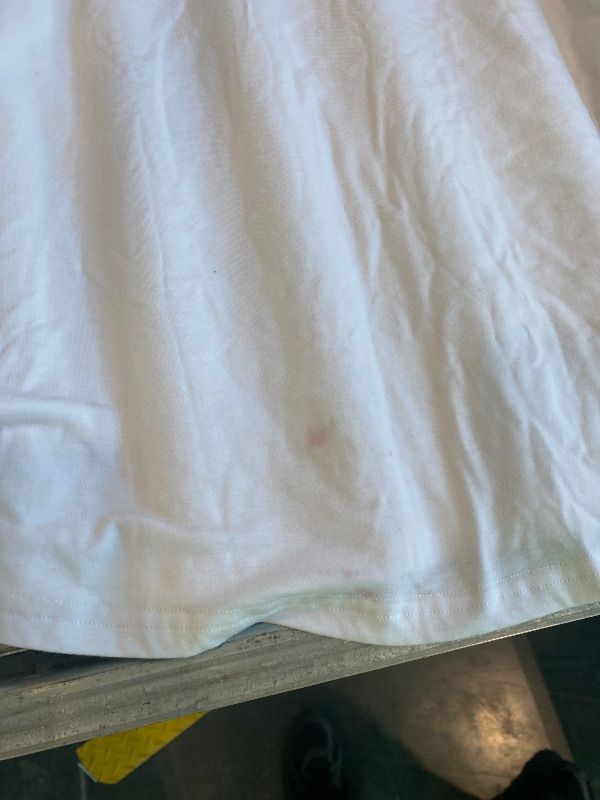 Photo 1 of **SMALL STAIN** Women's Summer Sleeveless Tank Top Loose Fit Casual Crew Neck T Shirts Basic Tee Tops White