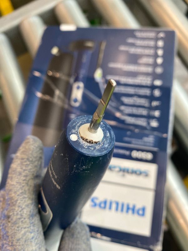 Photo 1 of ***MAJOR DAMAGE*** Philips Sonicare ProtectiveClean 6500 Rechargeable Electric Toothbrush, with Pressure Sensor, 3 Cleaning Modes, SmarTimer and QuadPacer, 14-Day Battery Life, Charging Travel Case, Navy Blue, HX6462/07