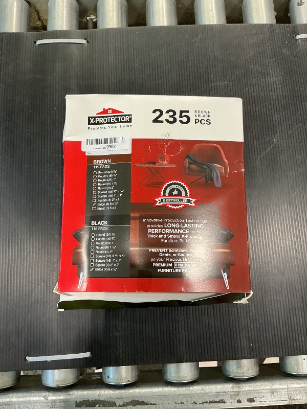 Photo 1 of 235 pcs Felt Furniture Pads Brown & Black X-Protector! Huge Quantity of Furniture Pads for Hardwood Floors – Your Ideal Wood Floor Protectors for Furniture. Protect Any Type of Hard Floor!