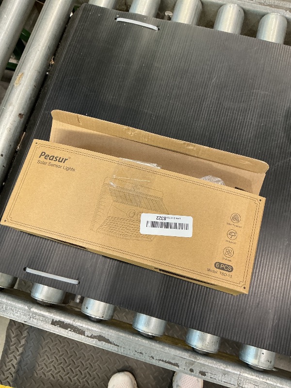 Photo 1 of [6 Packs] Solar Lights Outdoor Motion Sensor Solar Security Lights Waterproof with 3 Lighting Modes Solar Powered Wall Lights Outside for Garden Fence Yard Deck