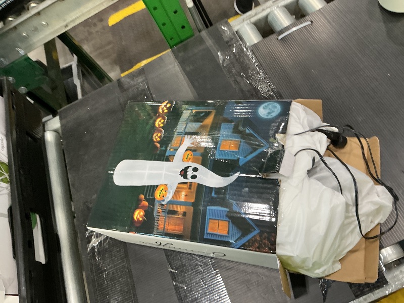 Photo 1 of 10 FT Inflatable Halloween Decorations - Halloween Inflatables Ghost with Build-in LEDs, Large Halloween Blow Up Yard Decorations for Garden Lawn Indoor Party Decor