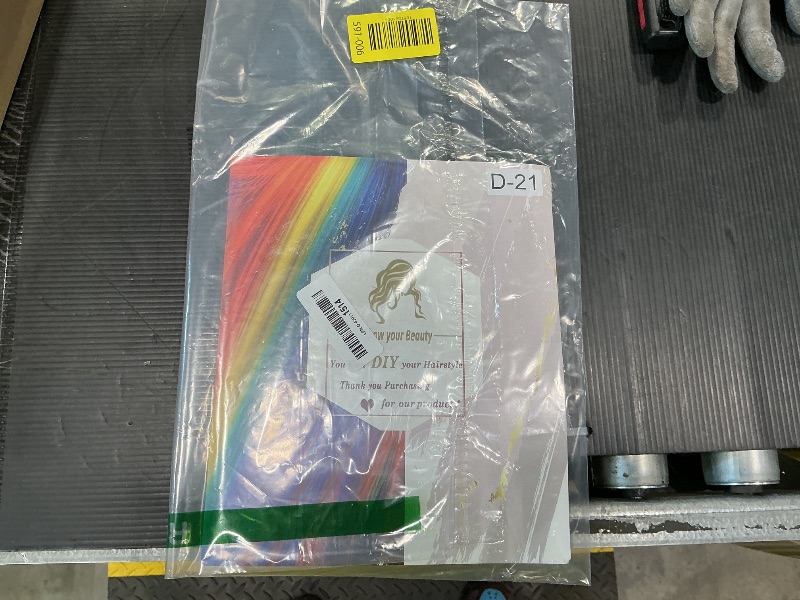 Photo 1 of 12 Pcs Red hair extensions 22 Inch Straight colored hair colorful clip in extensions Highlight Party for Kids Girls and Women Gift(Red,21)