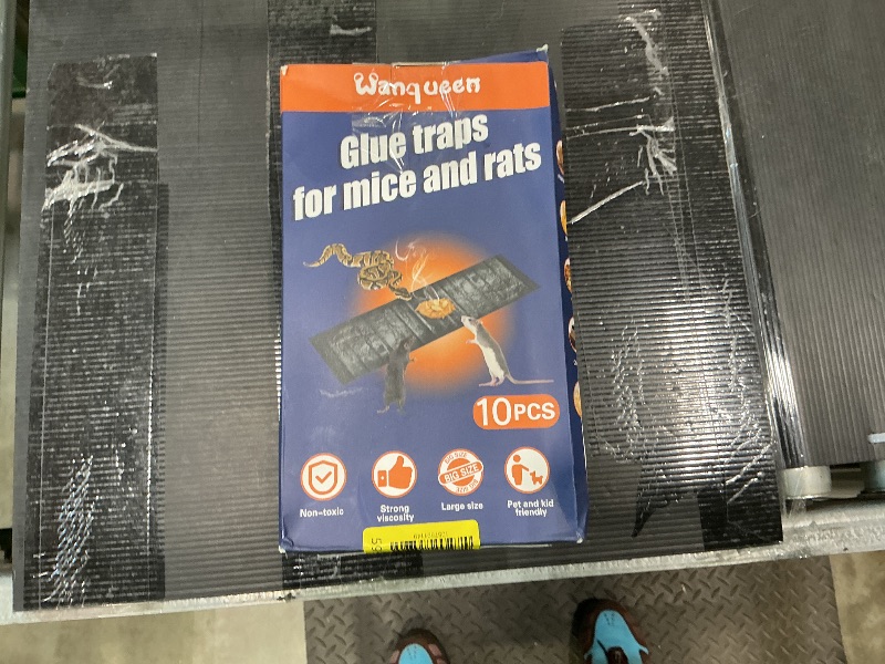 Photo 1 of 10 Pack Sticky Mouse Trap, Super Large 47.2 * 11'' Glue Traps for Mice, Peanut Taste Pheromone Rats Traps Indoor for Home, Rodent Snakes Spiders Roaches