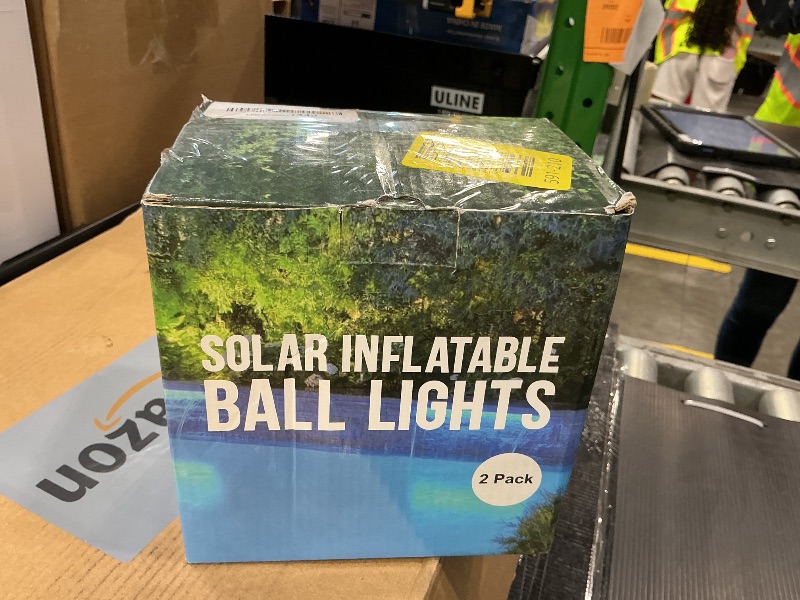 Photo 1 of afzdby Floating Pool Lights Solar Powered,14 Inch 3000K Warm White Inflatable Glow in The Dark Balls,IP68 Waterproof Led Light up for Inground Pool,Christmas Decorations Outdoor Ornaments