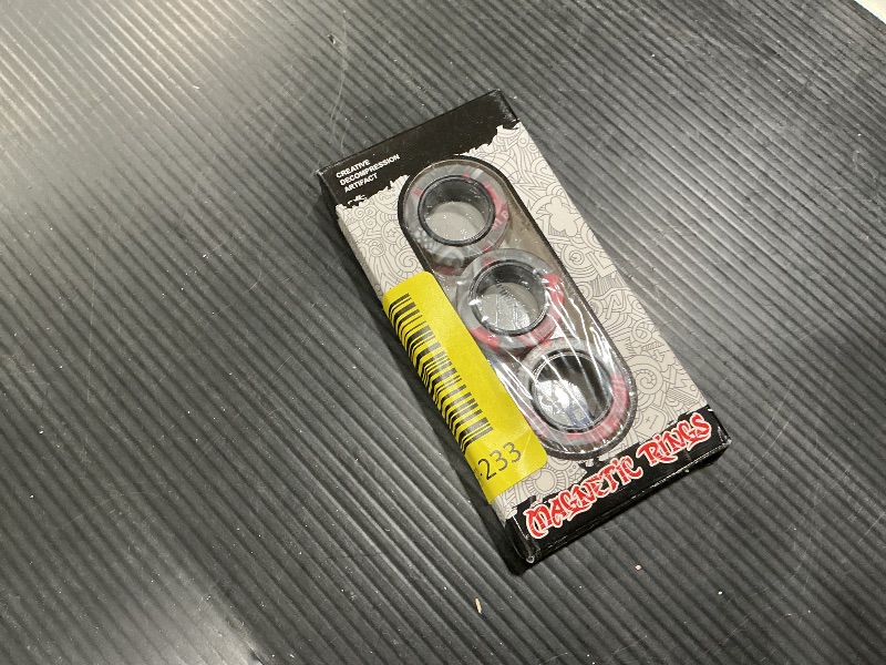 Photo 1 of 3PCS Magnetic Rings Fidget Toy Set, Idea ADHD Hand Exerciser Fidget Toys, Adult Fidget Magnets Spinner Rings for Anxiety Relief Therapy, Fidget Pack Great Gift for Adults Teens Kids