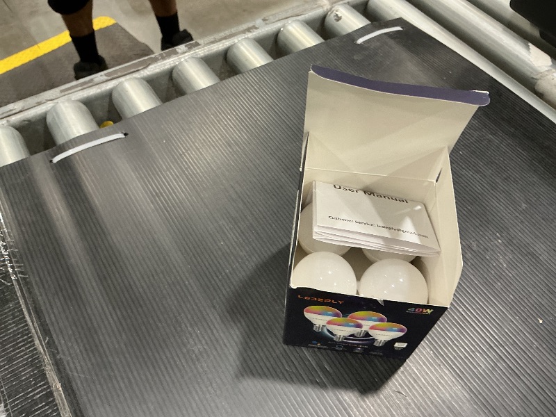 Photo 1 of A15 LED Smart Bulb, 5W=40W,Compatible with Alexa, Google Assistant, E12 Base, Dimmable, 2.4G WiFi ONLY, RGB Color Changing, Tunable White 2700K-6500K, Globe Shape, G45 Ceiling Fan Light Bulbs 4 Pack