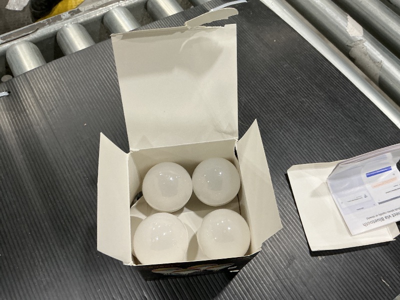 Photo 1 of A15 LED Smart Bulb, 5W=40W,Compatible with Alexa, Google Assistant, E12 Base, Dimmable, 2.4G WiFi ONLY, RGB Color Changing, Tunable White 2700K-6500K, Globe Shape, G45 Ceiling Fan Light Bulbs 4 Pack