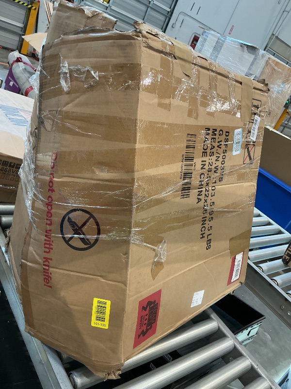 Photo 1 of ****JUST TABEL AND COUSHIONS GLASS IS NOT BROKEN******* Pieces Patio Furniture Sets Outdoor All-Weather Sectional Patio Sofa Set PE Rattan Manual Weaving Wicker Patio Conversation Set with Glass Table&Ottoman Cushion and Red Pillows