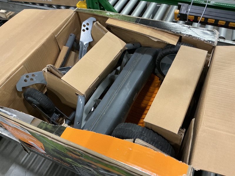 Photo 1 of ***SELLING FOR PARTS*** ***READ CLERK NOTES*** Fiskars Push Mower, Cut Width Manual Reel Mower with No Motor, Eco-Friendly Manual Reel Lawn Care, 18", Black