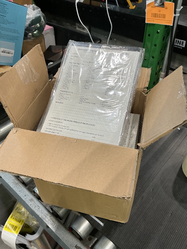 Photo 1 of (50-Pack) Detailed Driver's Vehicle Inspection Report Book Format, 2-Ply Carbonless, 31 Sets of Forms per DVIR Log Book for Truck Drivers, 5.8" x 8.3"