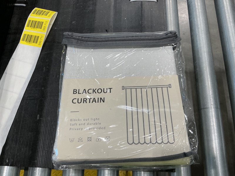 Photo 1 of 100% Blackout Shield Linen Blackout Curtains for Bedroom, Ivory Grommet Curtains for Living Room, Thermal Insulated Room Darkening Drapes for Nursery, Fall Home Decor, 50" W x 63" L, 2 Panels