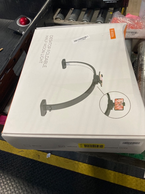 Photo 1 of ****MISSIN PHONE HOLDER AND POWER CABLE****** Upgrade 31" Wide-Body Large Half Moon Light for Nail Desk with Phone Holder for Nail Lamp, Foldable Arch Moon Light Tech Perfect for Professional Manicure (Large White)